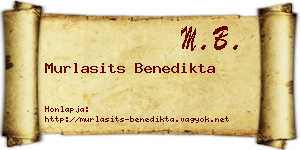 Murlasits Benedikta névjegykártya